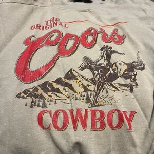 Coors Cowboy Graphic Sweatshirt